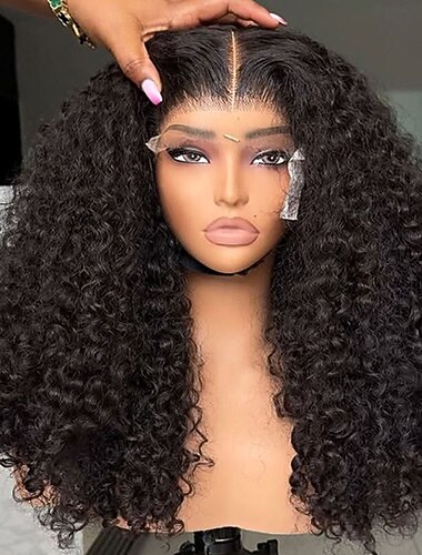  Perucas de cabelo humano remy Culry 5x5 fechamento, peruca de cabelo remy brasileiro 13x4 renda frontal parte do meio, peruca de cabelo humano cacheado birmanês