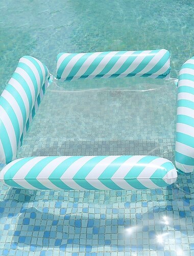  1 Packung Hängematten-Pool-Schwimmhilfen für Erwachsene, aufblasbare Mehrzweck-Pool-Schwimmhilfen aus PVC, Wasserhängematte, Lounge-Schwimmhilfen