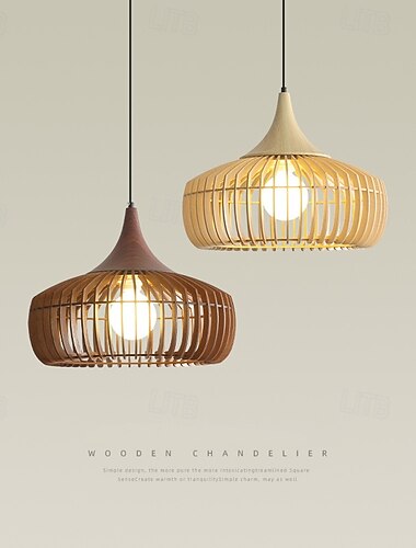  led hanglamp hanglampen voor plafond houten hanglampen lampenkappen kroonluchters voor eetkamer luxe woonkamer decoratie 110-240v