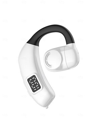  X30 Bluetooth 5.4 trådløse ørekrokhøretelefoner – LED-skjerm lav latens lette sportørepropper med mikrofon spilling og mobile enheter
