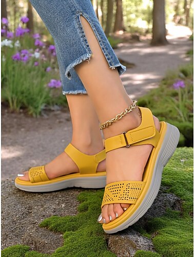  Perforierte Damensandalen – bequemes und stilvolles offenes Zehendesign, perfekt für gemütliche Spaziergänge und Sommertage