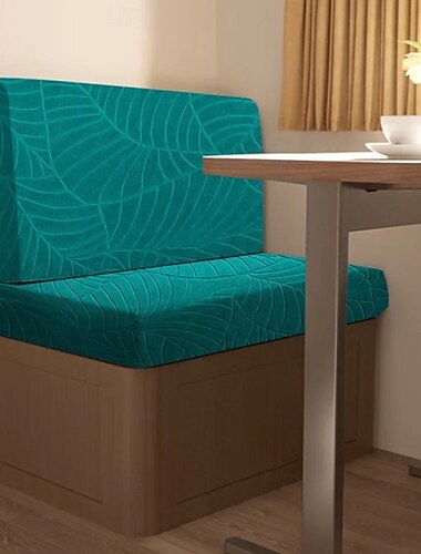  Copridivano impermeabile per dinette camper in jacquard a foglie, per esterni, antiscivolo, elasticizzato, per sedili auto e protezione di mobili.