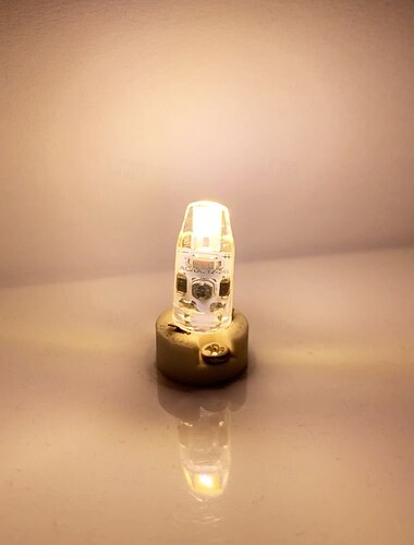  G4 LED-Glühbirnen AC/DC 12 V – 24 V, 2 W, dimmbar, G4-Bi-Pin-Glühbirne mit T3-JC-Sockel, entspricht 20 W G4-Halogenbirne, weiß, warmweiß, für Kristallkronleuchter, 10 Stück