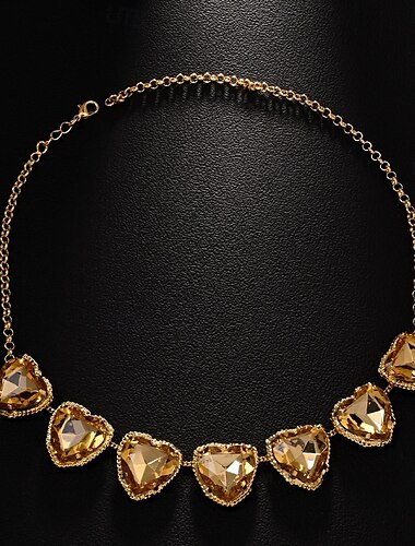  Choker-Halskette Strasssteine Damen Künstlerisch Luxus Klassisch Hochzeit Kreis Modische Halsketten Für Hochzeit Party Ferien