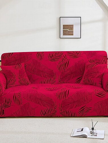  Housse de canapé en tissu jacquard élastique, housse de canapé extensible, housse de canapé sectionnelle en forme de L, housse d'angle pour salon 1/2/3/4 places
