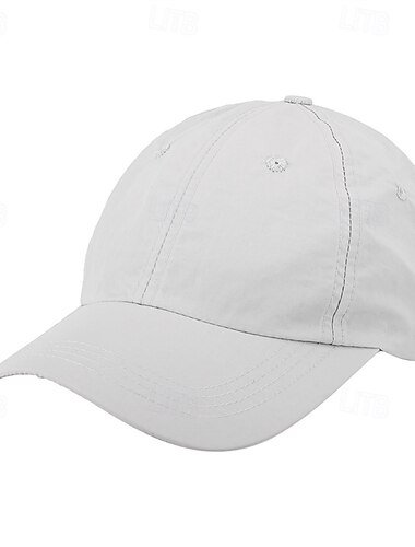  Baseballkappe Tennis Cap Herren Flügelärmel Einfarbig Klassisch Mode Atmungsaktiv Schnelltrocknend für Tennis Baseball Laufen Sommer Weiß Gelb Grün