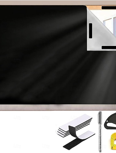  Schwarze tragbare Verdunkelungsvorhänge für Schlafzimmer - Vollverdunkelung Fensterabdeckungsfolie Tragbare Reise-Verdunkelungsvorhänge Temporäre Blendenbildschirm Abdunkelungsstoff
