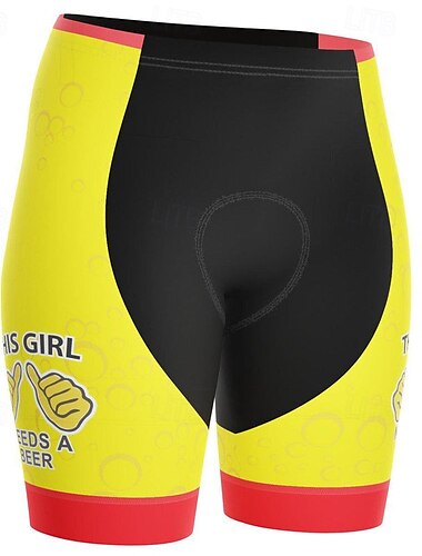  Damen Radsport-Radhose: Fahrradshorts Gepolsterte Fahrradhose Fahhrad Shorts Unterteile Formpassend Mountainbike MTB Straßenradsport Sport 3D-Polster Atmungsaktiv Schnelltrocknend Schweißableitend