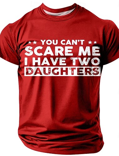  Herren Lustiger Slang Vater T Shirt Kurzarm T-Shirt 3D-Druck Rundhalsausschnitt Hemd Mode Täglich Basic Straße Lässig Täglich Schwarz Rote Blau Sommer Frühling Ganzjahres Bekleidung S M L XL XXL XXXL