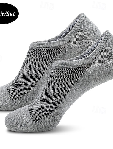  Hombre 4 pares Paquetes múltiples Calcetín Calcetines para correr Calcetines informales Negro Blanco Color Bloque de color Vacaciones Deporte Diario Básico Medio Primavera Otoño Moda Casual
