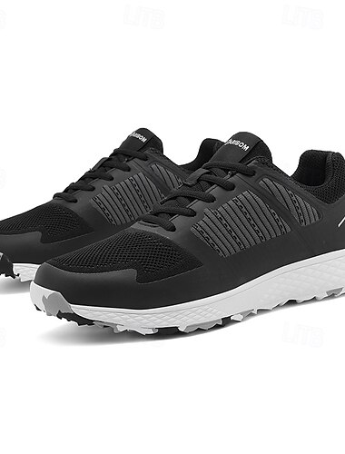  Herren-Golfschuhe in Schwarz und Grau mit rutschfester Sohle – bequemes und langlebiges Schuhwerk für professionelle Golfer