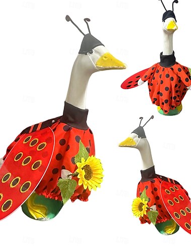  Gans Outfit Set Kostüm für Gänse Geburtstagsparty Garten Dekor Gans Kleidung Hof Statue Kostüm