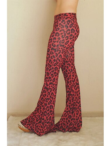  Retro Vintage Boho 1970er Schlaghosen Schlag-Leggings Hippie Disco Hohe Taille Stammes Damen Halloween Karneval Urlaub Musikfestival Festival Erwachsene Hose