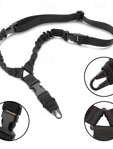  tactische eenpunts sling strap bungee geweer geweer sling met QD gesp