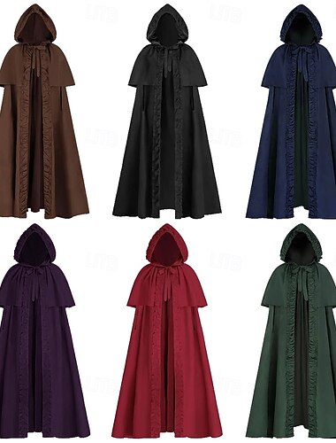 Retro / vintage Keskiaika 17. vuosisata Viitta Rouva Outlander Naamiaispuku Naisten Viikinki Naamiaiset Juhla Aikuiset Viitta