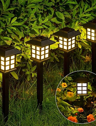  Luci solari da esterno a LED, luci solari da esterno impermeabili, luci solari da esterno per vialetti, mantengono 10 ore di illuminazione per il tuo giardino, il tuo paesaggio, il tuo cortile, il tuo