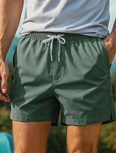  Homme Shorts de course short de sport Extérieur Coupe régulière Imperméable Coupe-vent Séchage Rapide Léger Shorts Taille Élastique Blanche Vert Véronèse Pêche Le golf Course S M L XL XXL