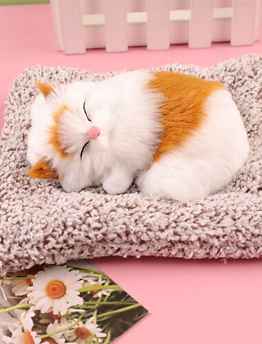  Schöne simulation tier puppe plüsch katze spielzeug mit sound kinder spielzeug dekorationen stofftiere
