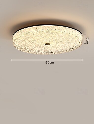  寝室用のモダンなミニマリストな丸型LEDシーリングライト &リモコンで無段階調光できるリビングルーム