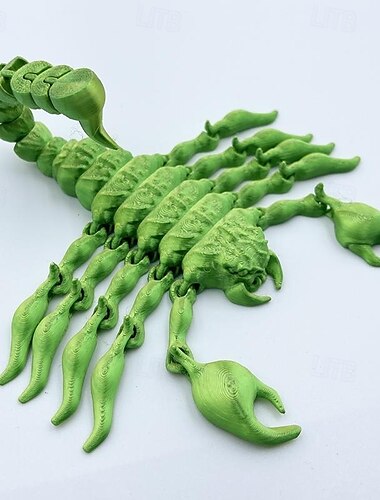  Halloween 3D gedruckte Skorpion Figur, realistisches bewegliches Skorpion Spielzeug, bewegliches Tiermodell Schreibtischdekoration, Kinderspielzeug Geschenk, Fischtank Terrarium Dekor