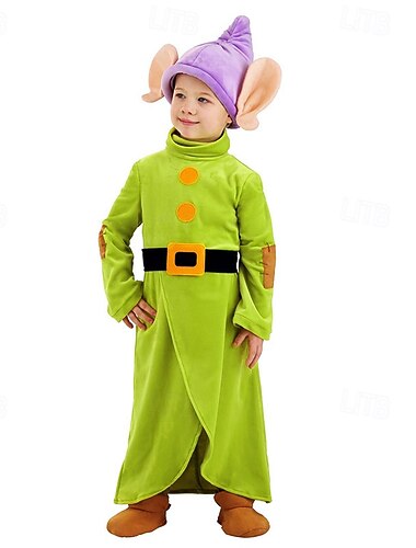  Saga Sju dvärgar Kläder Kostym Sagobokskaraktärer Tecknat for Pojkar Barn Halloween Karnival Prestanda Pedagogisk klädsel Klädsel för skolevenemang