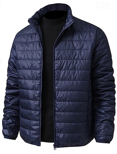  Herren Daunenjacke Winterjacken Außen Warm Wanderoutfits Wanderbekleidung Winter Herbst Oberteil Camping / Wandern / Höhlenforschung Laufen Schwarz Hellgrau Dunkelblau