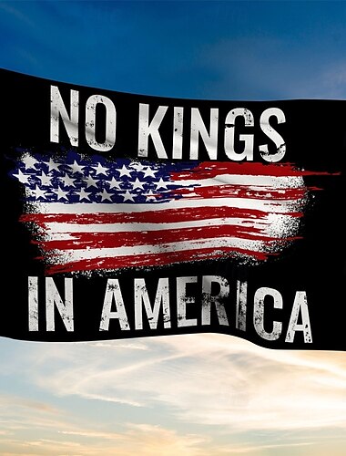  keine Könige protestieren im Freien drinnen mit Ösen Flagge amerikanische Haus Hof Garten Dekorationen Urlaub Banner Zeichen