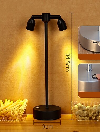  LED-bordlampe moderne varm hvit nattbordlampe som passer til stue, soverom, kontor, nattbord og bokhylle