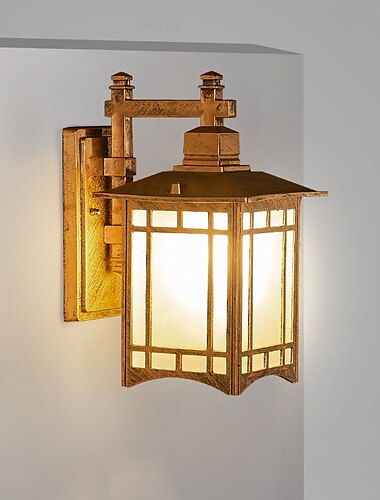  屋外照明器具 壁取り付け式 アルミ製 防水 外壁ランタン 防錆 屋外用 黒色 壁付け照明 ポーチライト 住宅 ガレージ 出入り口用 85-265V