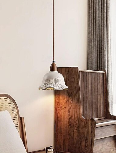  zabytkowy betonowy przemysłowy wiszący żyrandol drewno farma pojedyncza lampa sufitowa szary cement rustykalny żyrandol w stylu mid century nowoczesny do jadalni kuchnia wyspa sypialnia kawiarnia bar