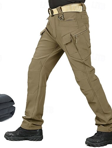  Herren Cargohosen Wanderhosen Regenhose zum Wandern Außen Normale Passform Wasserdicht Winddicht Schnelltrocknend Leicht Hosen Tasche Elastischer Bund Schwarz Armeegrün Camping / Wandern Golfspiel