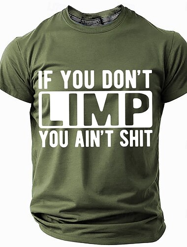  Herren Lustiger Slang T Shirt Kurzarm T-Shirt 3D-Druck Rundhalsausschnitt Hemd Mode Täglich Basic Straße Lässig Täglich Schwarz Rote Blau Sommer Frühling Ganzjahres Bekleidung S M L XL XXL XXXL