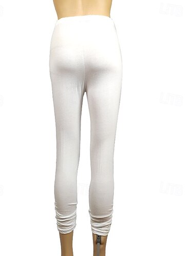  Damen Hosen Hose Leggings Streetwear Lässig Volle Länge Natürliche Taille Einfach Elastischer Bund Bequem Außenbereich Outdoor Athleisure Ferien Magenta Dunkelgrau Meerblau Wein Herbst Normale