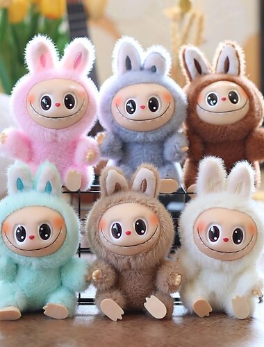  Jolie Poupée en peluche Lafufu Pendentif Jouet Poupée Pendentif de Sac Porte-clé Poupée
