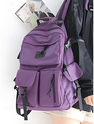 Unisex-Rucksack mit großem Fassungsvermögen, wasserdicht, modisches Design, mehrere Farben, mehrere Taschen, geeignet für Schule, Reisen und den täglichen Gebrauch