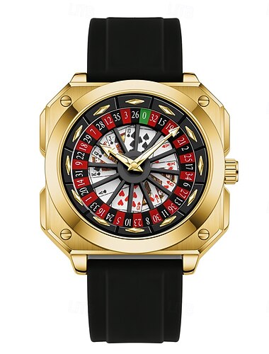  VA VA VOOM Brand Original Rotating Compass Watch Fashionable Silicone Quartz Movement Night Light Luxury Leisure Sports Watches
