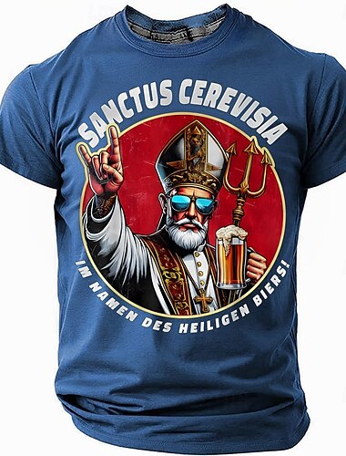  Oktoberfest Per uomo Birra Maglietta Manica Corta maglietta Stampa 3D Girocollo Camicia Esagerato Designer Feste Streetwear Casuale Nero Blu Verde Estate Primavera Tutte le stagioni Abbigliamento S M