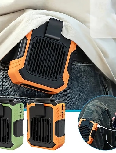  Nuevo ventilador de cintura colgante, de mano, para el cuello, de escritorio, pequeño, portátil, USB, mini, de alta velocidad, turbo violento, pequeño ventilador