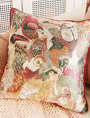  Herbst Winter Roter Texturierter Dekorativer Toss Kissenbezug 1PC Exotisches Weiches Quadratisches Sofakissenbezug für Schlafzimmer Wohnzimmer Sofa Stuhl