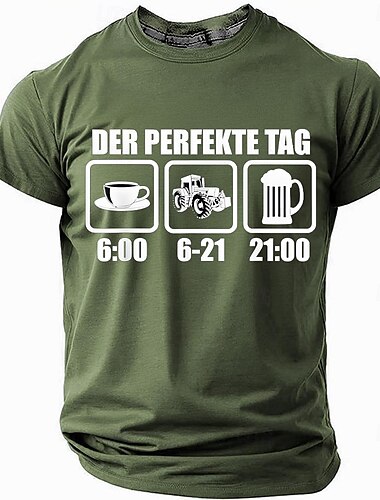  Oktoberfest Herren Bier Deutsch T Shirt Kurzarm T-Shirt 3D-Druck Rundhalsausschnitt Hemd Übertrieben Designer Basic Party Straße Lässig Schwarz Rote Blau Sommer Frühling Ganzjahres Bekleidung S M L