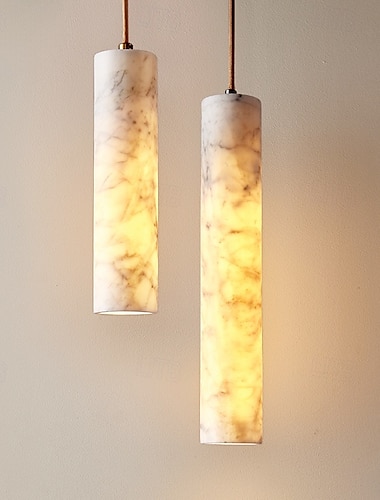  Nordisk spansk marmor LED-pendellampa för sovrum, sängbord, vardagsrum, matsal, dekoration, ljuskrona, modern belysning