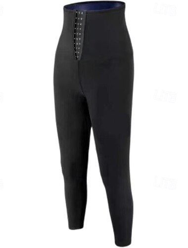  Damen Leggings Abgeschnittene Hose Streetwear Lässig Knöchellang Hohe Taille Einfach Elastischer Bund Atmungsaktivität Dehnbar Urlaub Straße Alltagskleidung Silber Blau Herbst Normale Passform