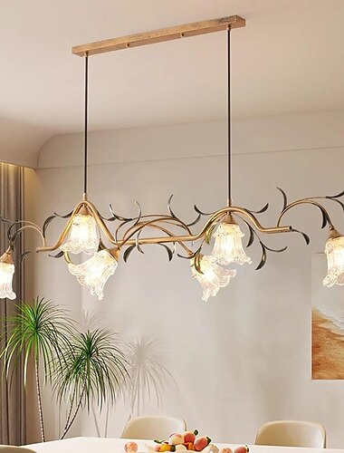  LED Chandelier Warm White 4/6 Heads Light 60cm/80cm Luxury European Crystal Unique Design Chandelier French Retro for Bedroom Dining Room 110-240V