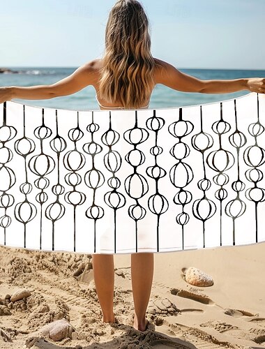  weiches und saugfähiges Strandtuch – leichtes, schnelltrocknendes, sandfreies Design für Strand, Pool und Reisen