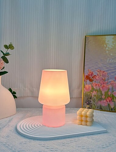  LED-bordlampe moderne varm hvit nattbordlampe som passer til stue, soverom, kontor, nattbord og bokhylle