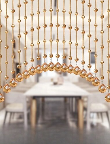  Geplooide Kleurige Kristallen Bead Gordijn Raam Kamerscheiding Hangende Kleurrijke Kralen Binnen Deurdecoratie Bruiloftsfeest