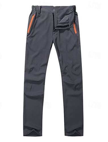  Herren Wanderhosen Außen Normale Passform Wasserdicht Winddicht Unterteile Reißverschlusstasche Dunkelgrau Schwarz Laufen Camping / Wandern / Höhlenforschung S M L XL XXL