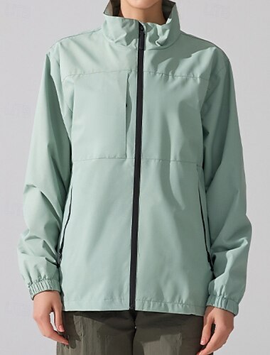 Women's Outdoor Jacket Hiking Jacket rain coat Outdoor Waterproof Sun Protection Windproof Quick Dry Hiking Outfits Hiking Clothes Autumn / Fall Jacket Running Camping / Hiking / Caving Solid Color