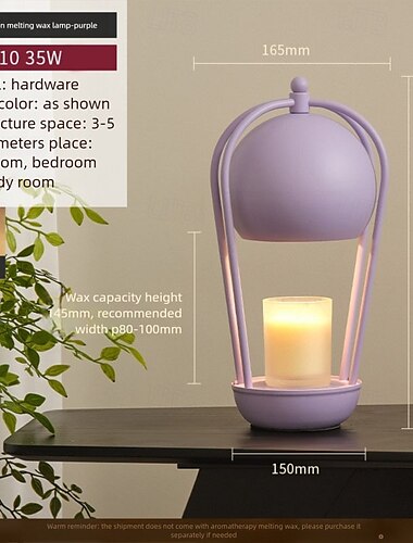  Lampada scaldacandele, scaldacera ishphso con timer &Lampada dimmerabile a forma di fiore di giglio bianco, ideale per l'ufficio domestico, estetica moderna, contemporanea, anniversario &regalo di