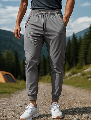  Herr Vandringsbyxor träningsbyxor Utomhus Normal Vattentät Vindtät Andningsfunktion Snabb tork Byxa Elastisk midja Svart Mörkgrön Camping / vandring Golf Löpning XS S M L XL